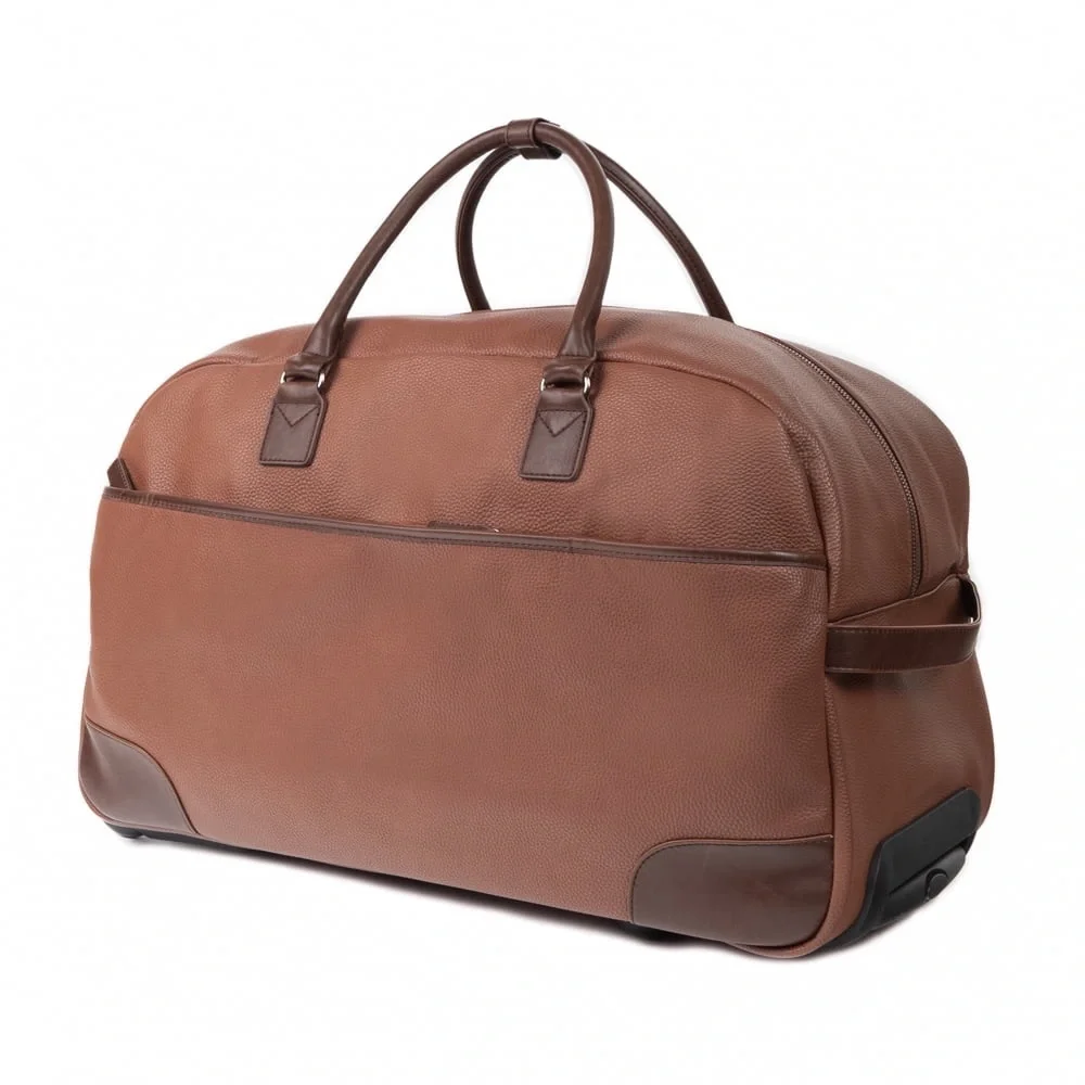 NWT Brouk Large Vegan Leather Duffle Bag Brown Fathers Day Gift